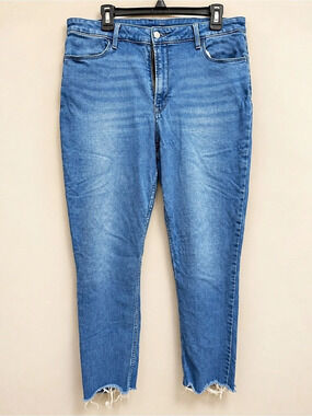 Old Navy High Rise Wow Super-Skinny Jeans Skinny Jeans Blue Waist 16 - Plus Size